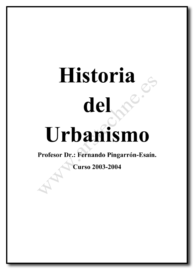 Historia del Urbanismo