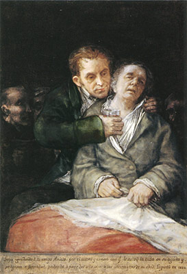 Goya atendido por el doctor Arrieta