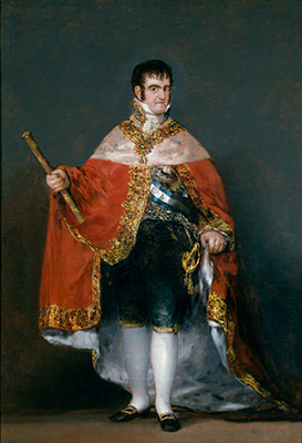 Fernando VII con Manto Real